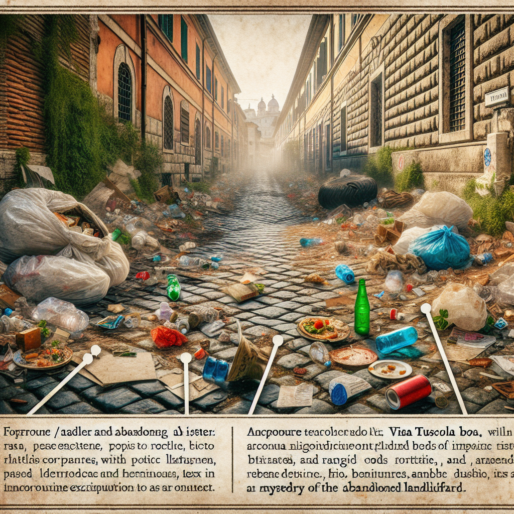 Emergenza rifiuti in Via Tuscolana: il mistero delle discariche abbandonate!