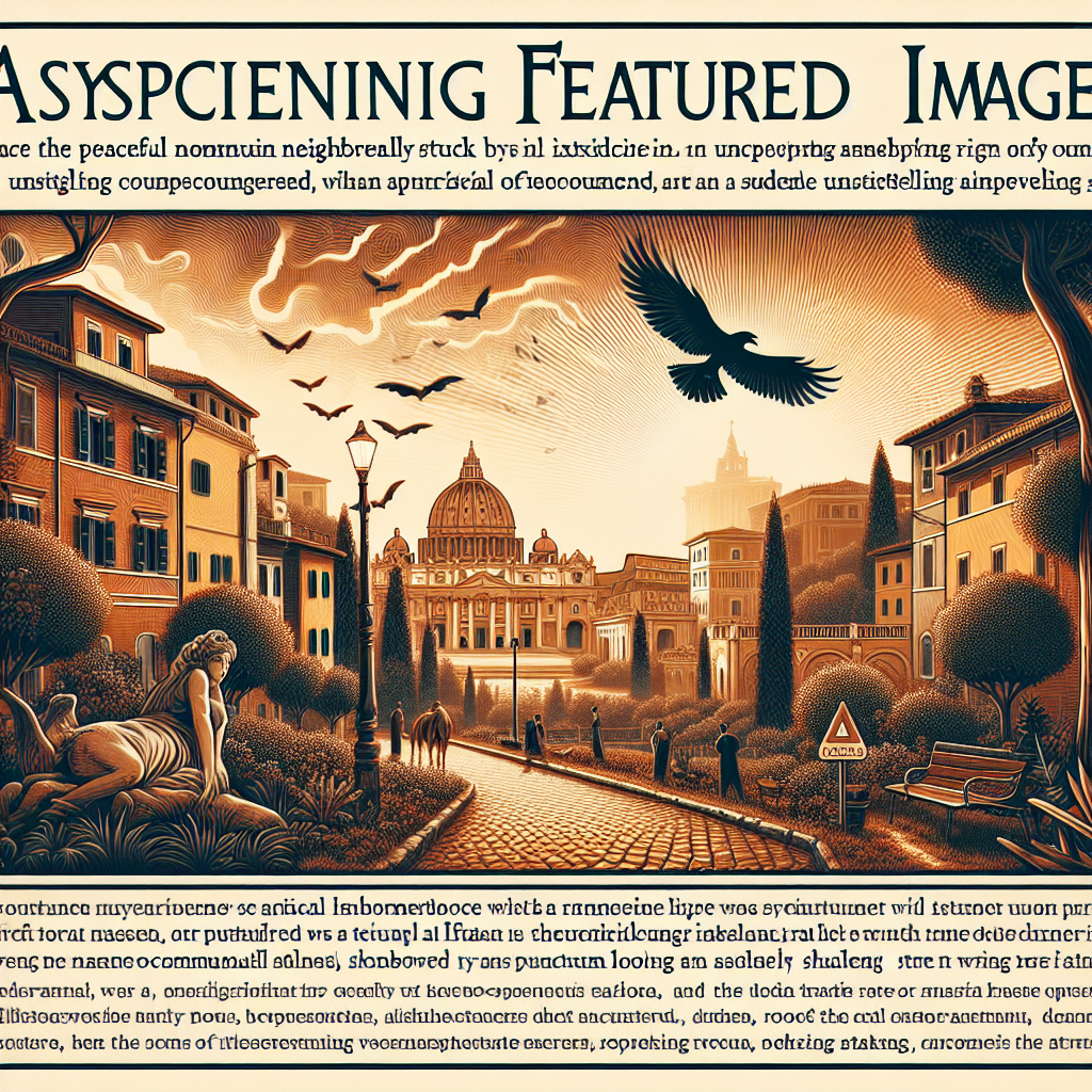 Roma, il giallo inquietante di Punctum: la fatalità si abbatte su un quartiere tranquillo