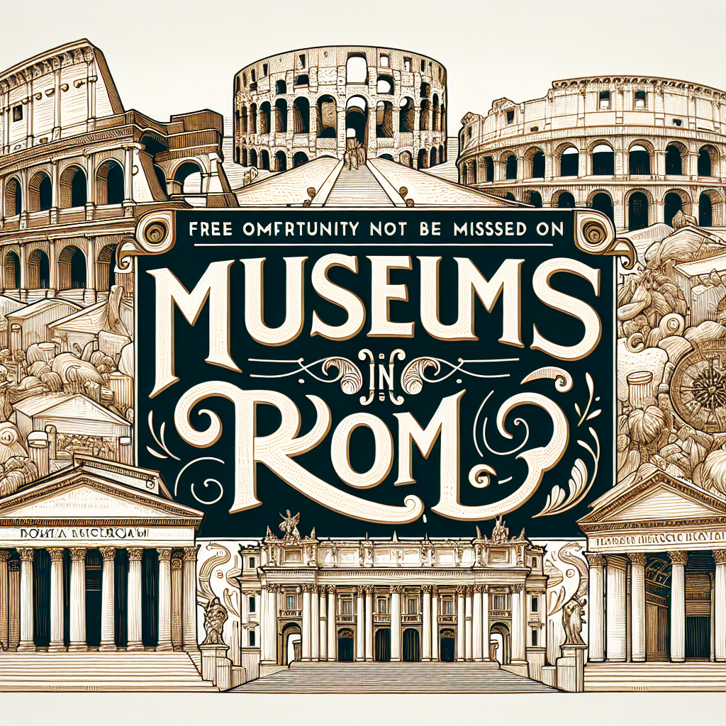 Musei di Roma gratis: il 3 maggio un’opportunità da non perdere!