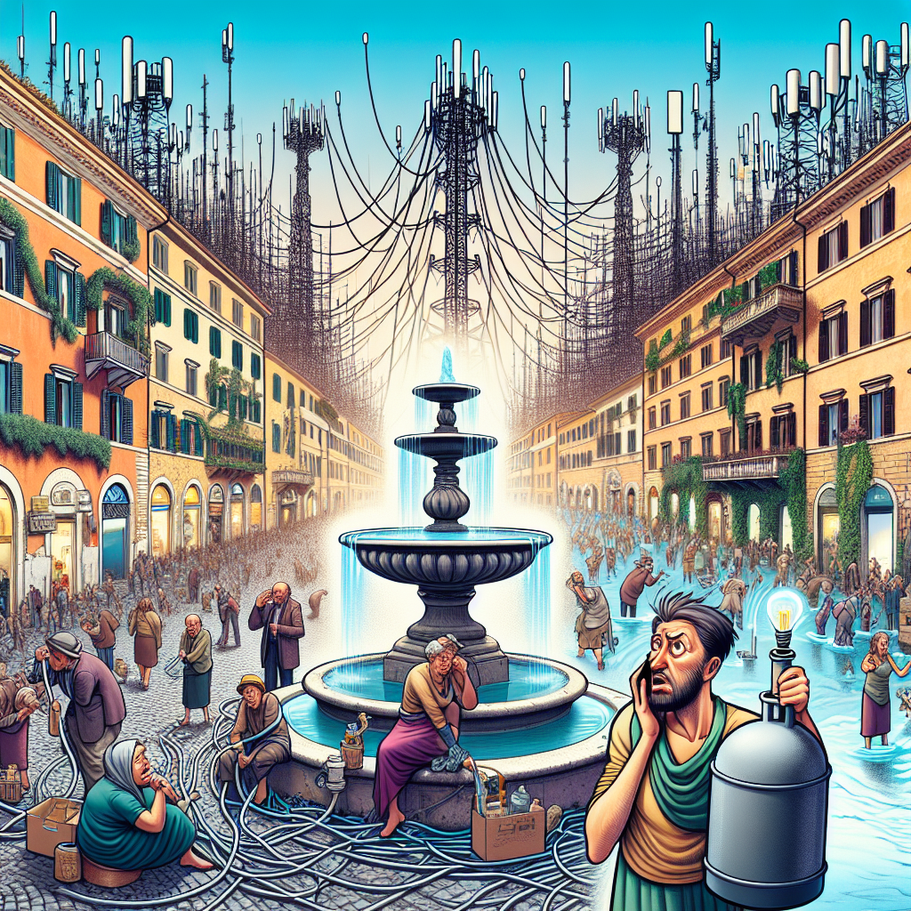 Roma: nel quartiere superconnesso, manca acqua, fogne e gas! Che caos!