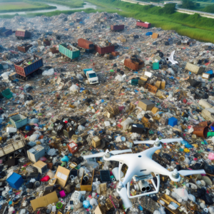 Droni svelano discarica abusiva a Ciampino: un caos di rifiuti edili ed elettrodomestici