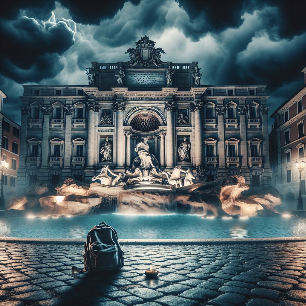 Studente scomparso a Roma: la paura cresce vicino alla Fontana di Trevi