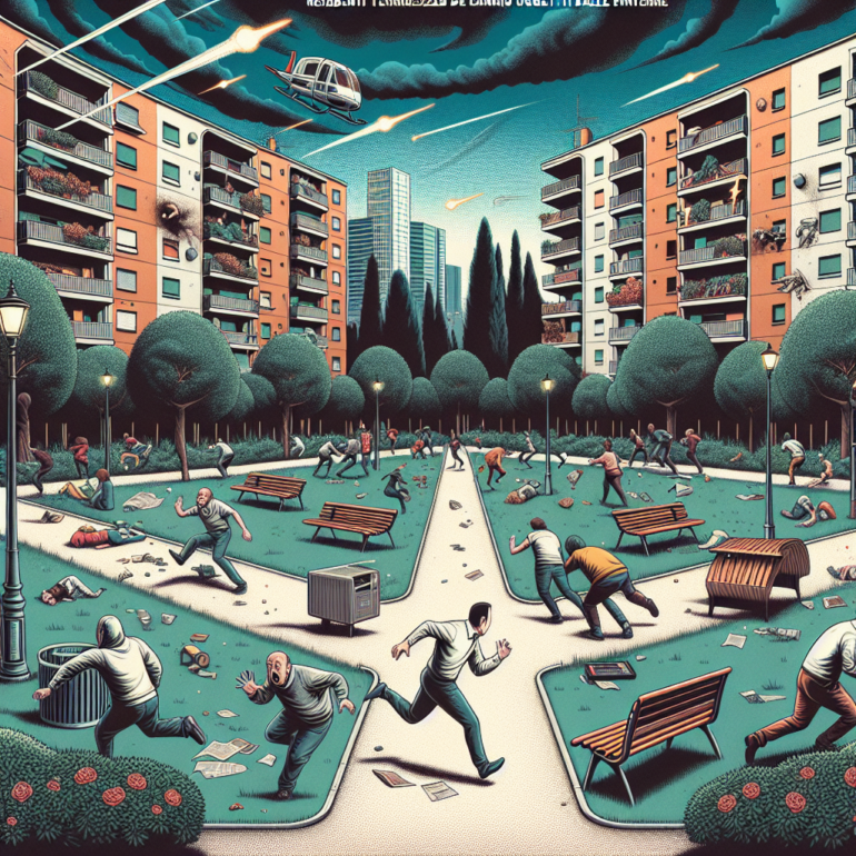 Tensione a Parco Leonardo: residenti terrorizzati da occupanti che lanciano oggetti dalle finestre