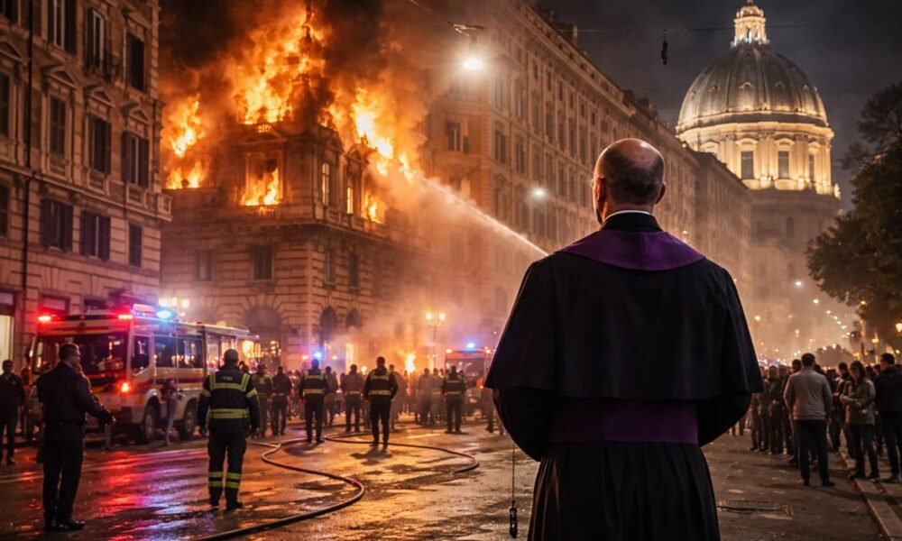 Esquilino in Fiamme: Il Contrasto tra Fede e Paura