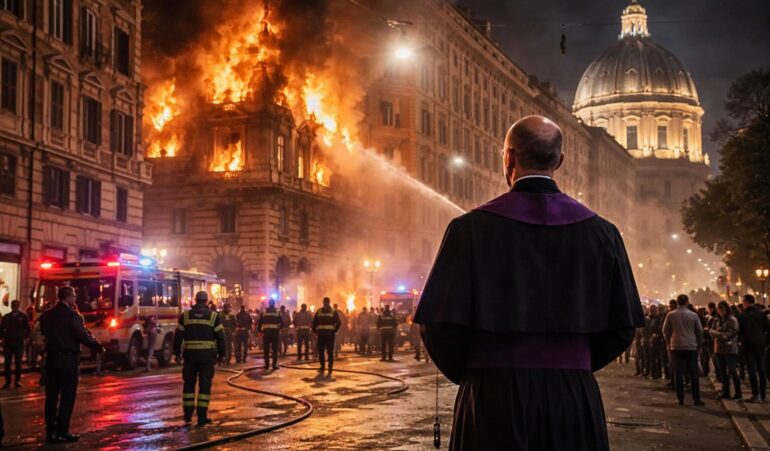 Esquilino in Fiamme: Il Contrasto tra Fede e Paura