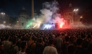 Santana: la festa illegale che ha oscurato Piazza del Popolo