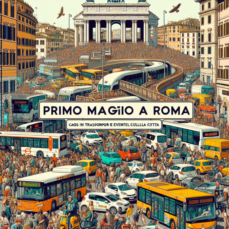 Primo maggio a Roma: caos nei trasporti e eventi imperdibili nel cuore della città