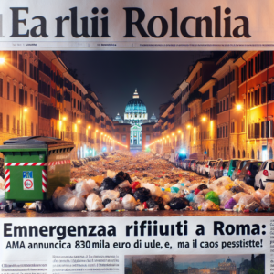 Emergenza rifiuti a Roma: Ama annuncia 830mila euro di utile, ma il caos persiste!
