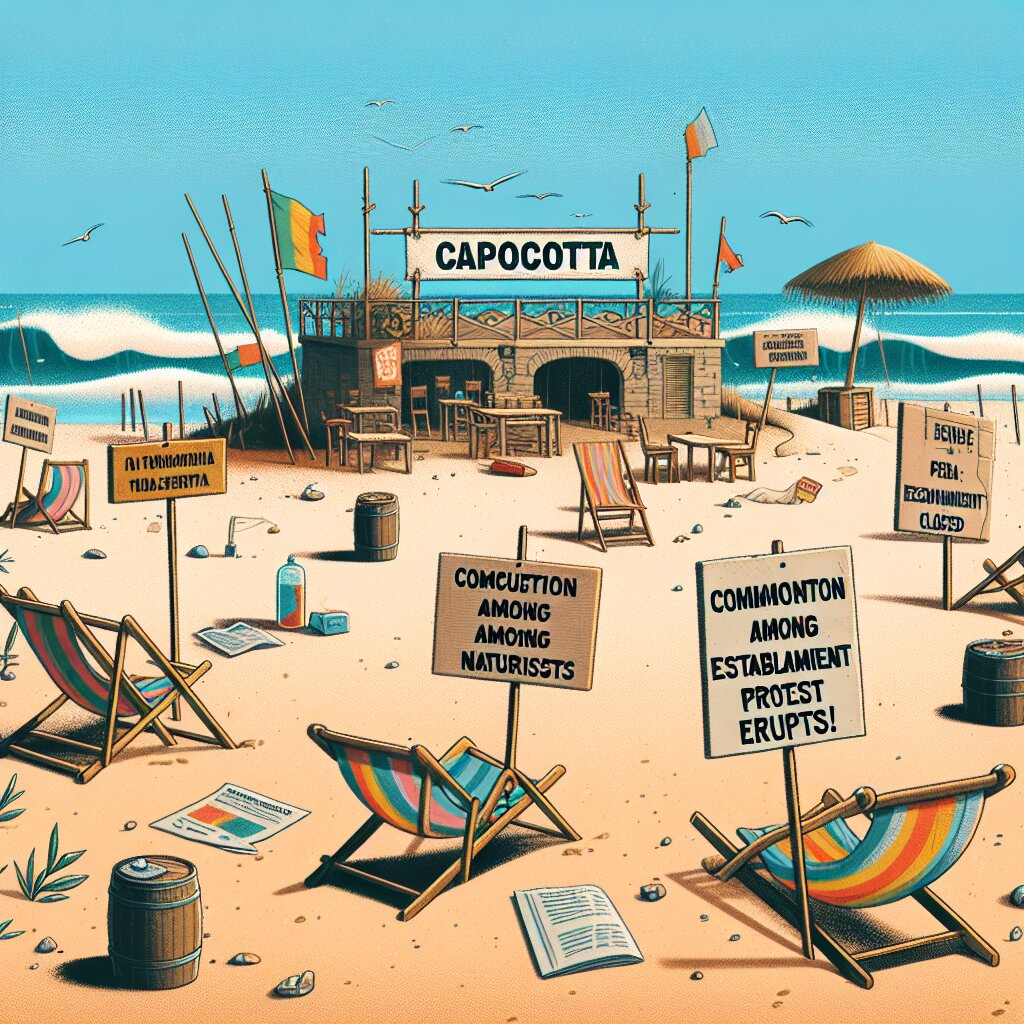 Capocotta, caos tra i naturisti: chiuso il stabilimento, scoppia la protesta!