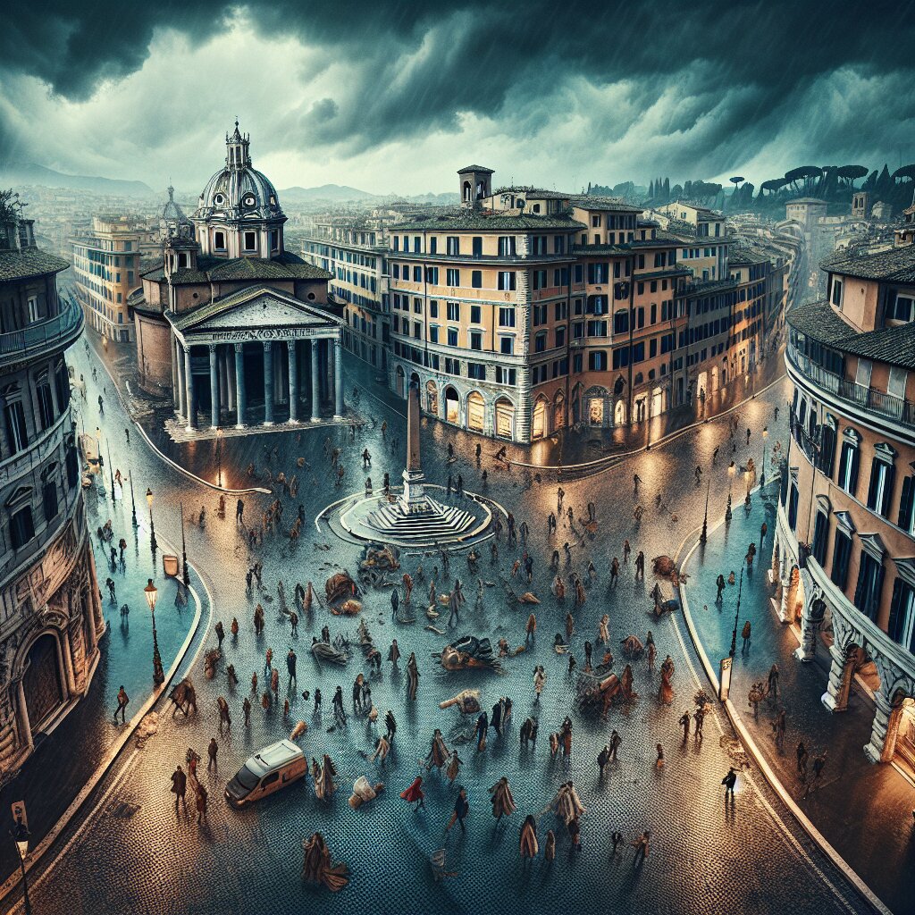 Roma sotto assedio: caos e paura nei quartieri dopo l’ultima allerta meteo
