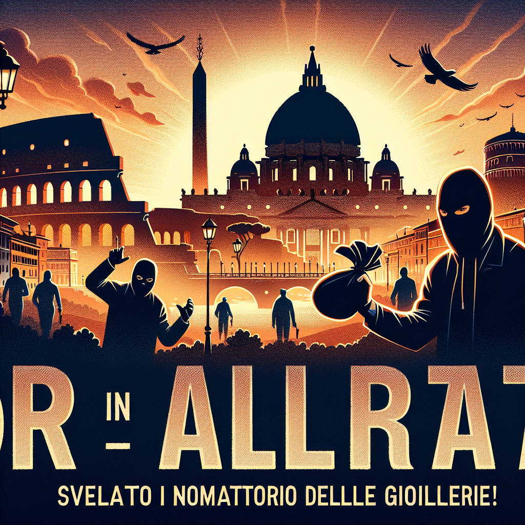 Roma in allerta: svelati i nomi dei rapinatori delle gioiellerie!