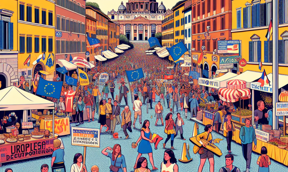 Roma in festa per la “Giornata dell’Europa”: tra eventi e tensione sociale