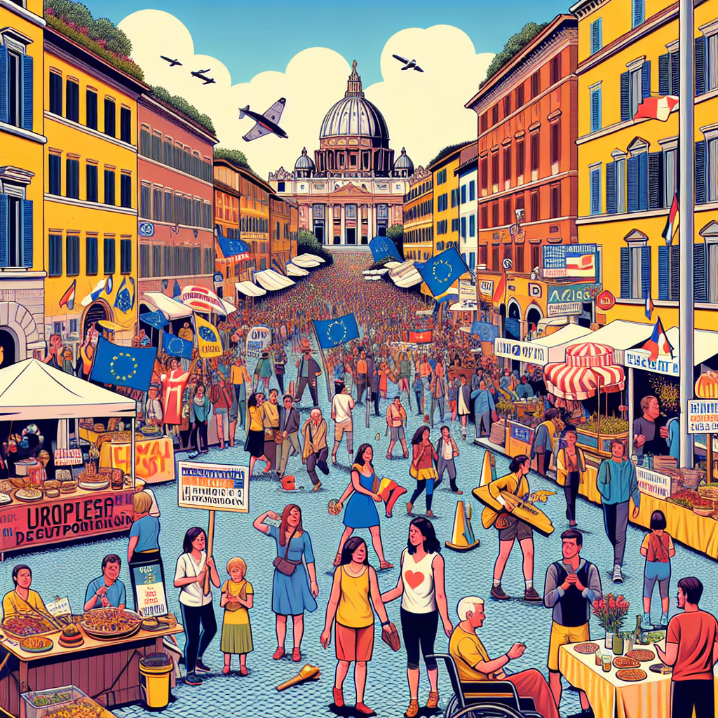 Roma in festa per la “Giornata dell’Europa”: tra eventi e tensione sociale