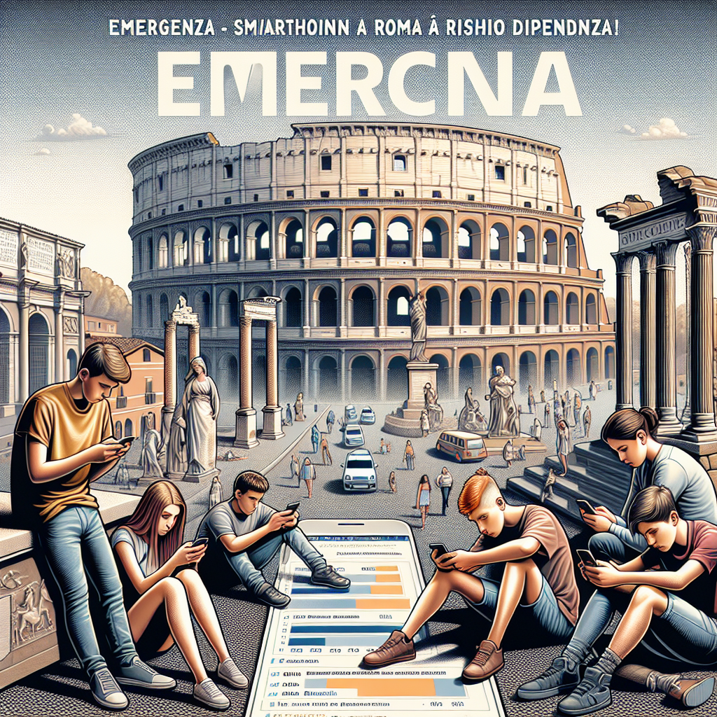 Emergenza smartphone a Roma: l’83% dei minori è a rischio dipendenza!