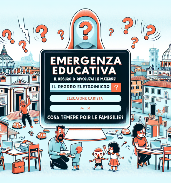Emergenza educativa a Roma: il registro elettronico rivoluziona nidi e materne! Cosa temere per le famiglie?