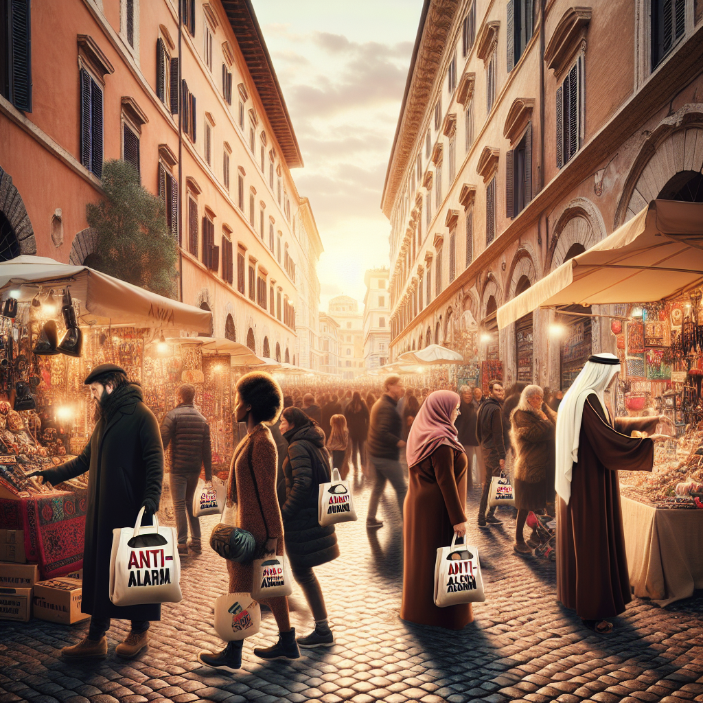 Shopping frenetico a Roma: borse “anti-allarme” per svaligiare negozi in centro