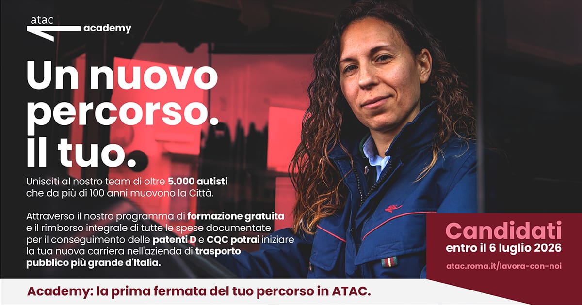 Roma, Atac lancia prima Academy per autisti bus e rimborsa spese patente D ai candidati