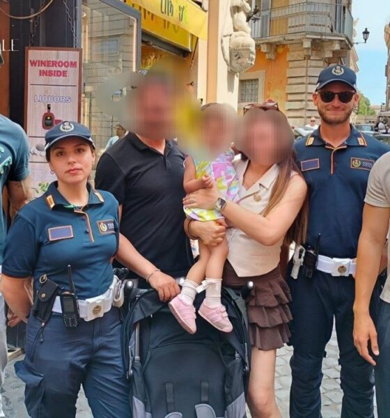 Bambina di 2 anni si perde tra la folla nel cuore del Centro Storico di Roma: ritrovata e rassicurata dagli agenti della Polizia Locale