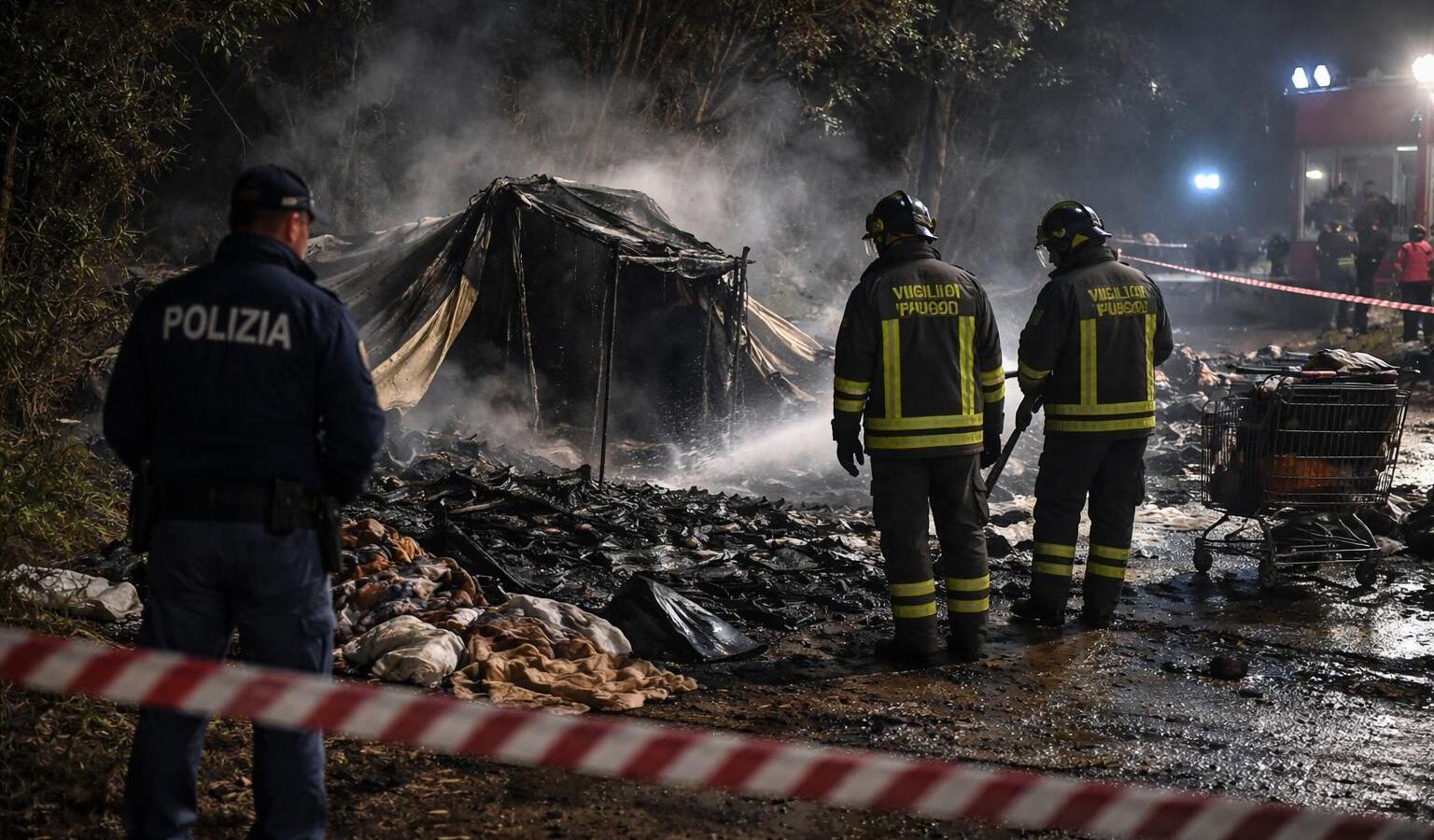 Un dramma silenzioso: morto un senzatetto in un incendio a Campagnano