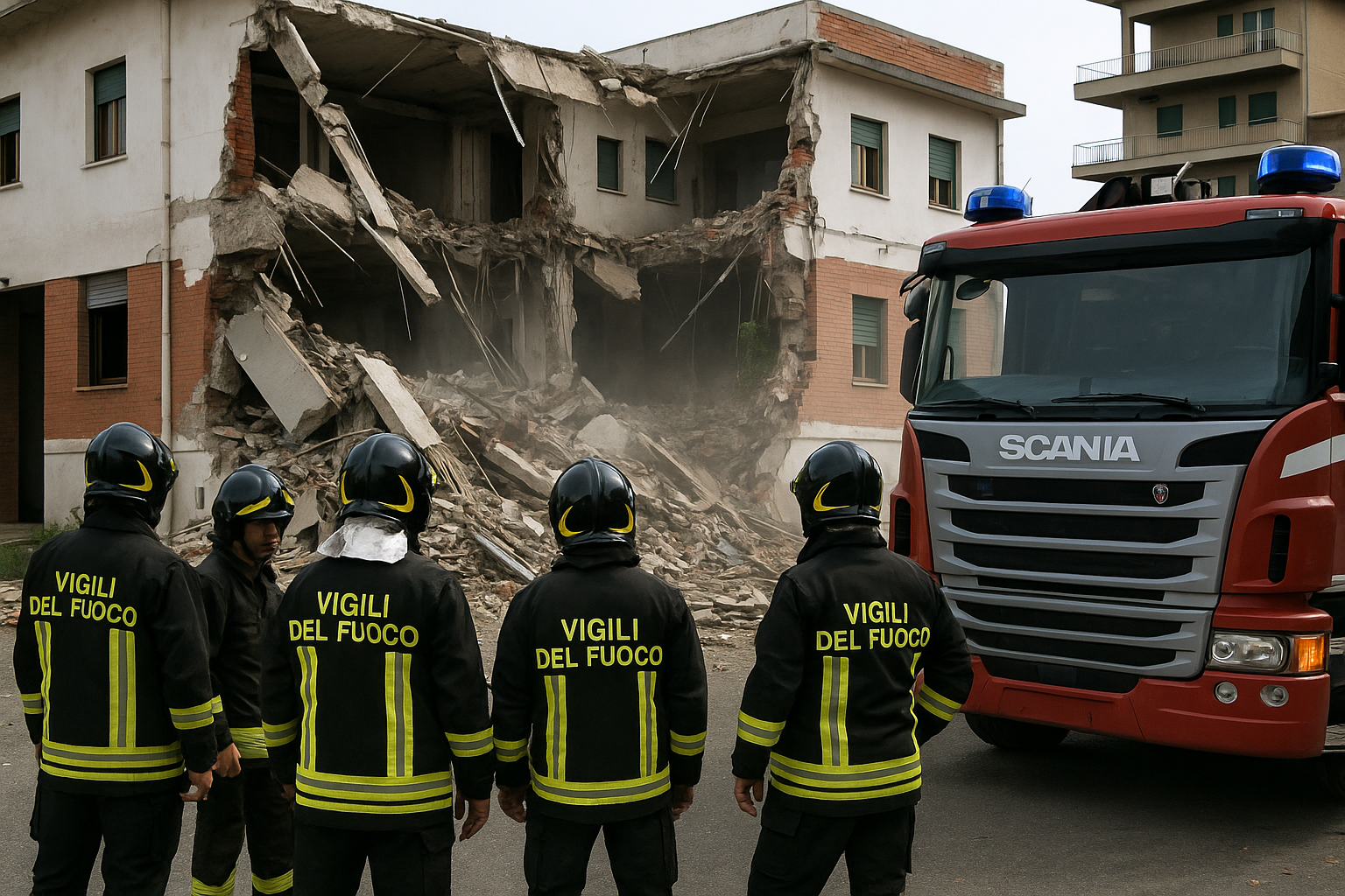 Crollo della caserma dei vigili del fuoco: emergenza sicurezza a Ostia Crollo della caserma dei vigili del fuoco: emergenza sicurezza a Ostia