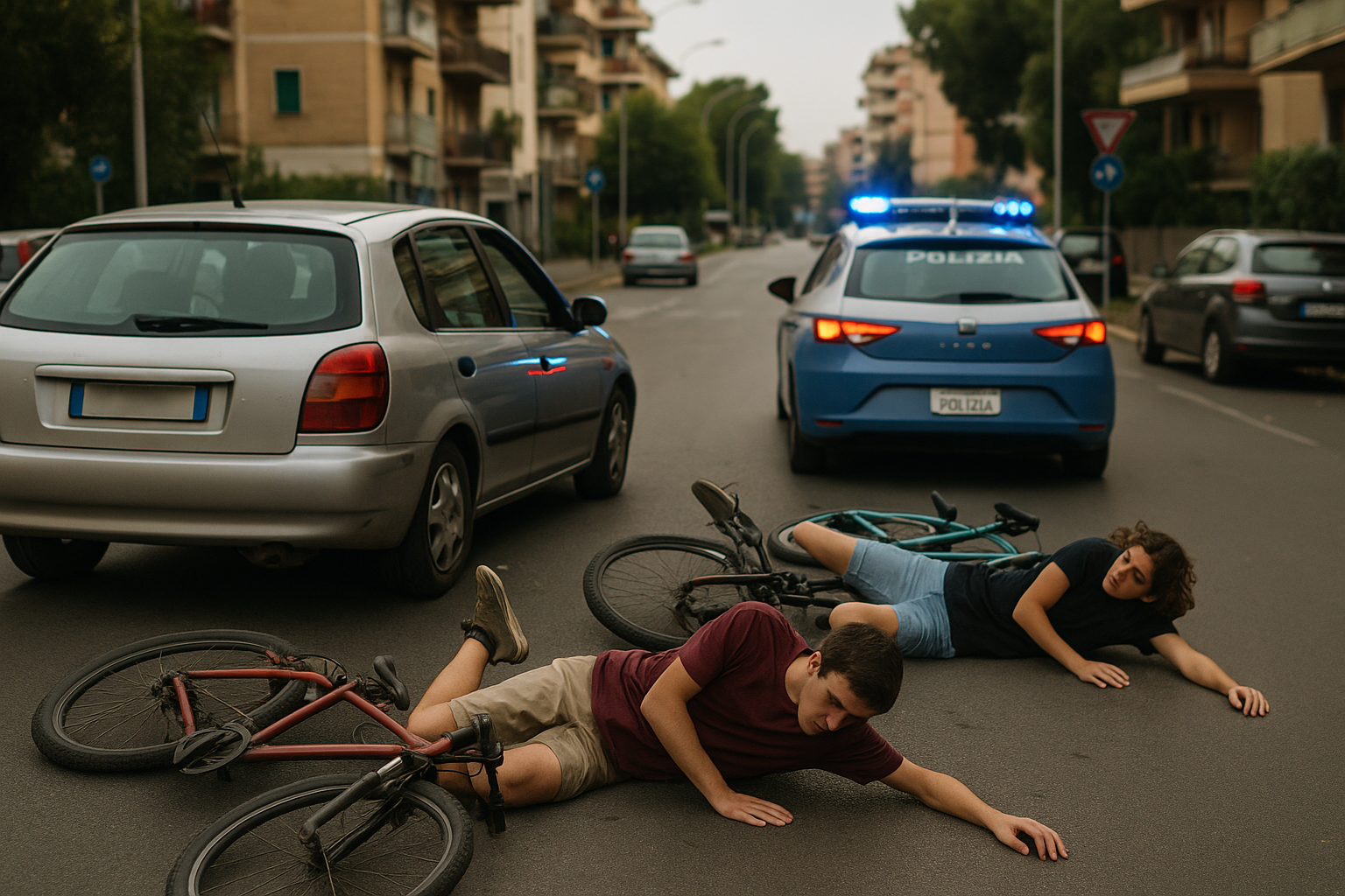 Fuga in auto a Ostia: due adolescenti investiti durante inseguimento della polizia Fuga in auto a Ostia: due adolescenti investiti durante inseguimento della polizia