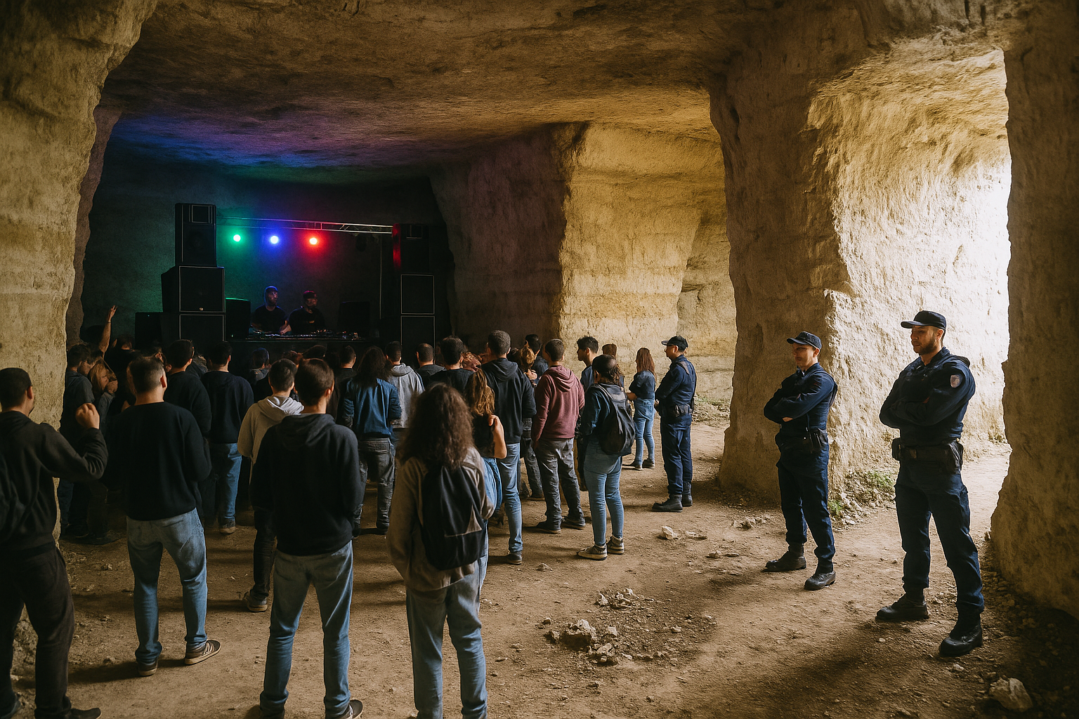 Scoperta una discoteca abusiva in una cava di tufo a Tor Cervara: cresce l'allerta tra i residenti