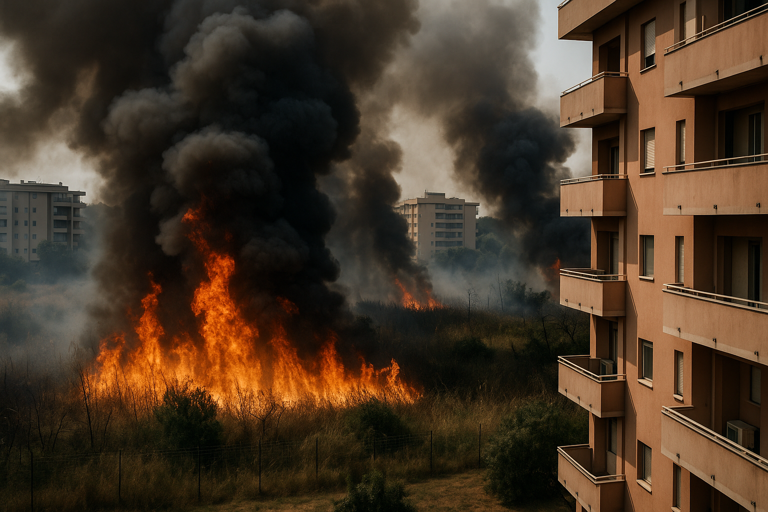 Paura all'Eur: incendio di un campo minaccia le abitazioni, avviate le indagini Paura all'Eur: incendio di un campo minaccia le abitazioni, avviate le indagini