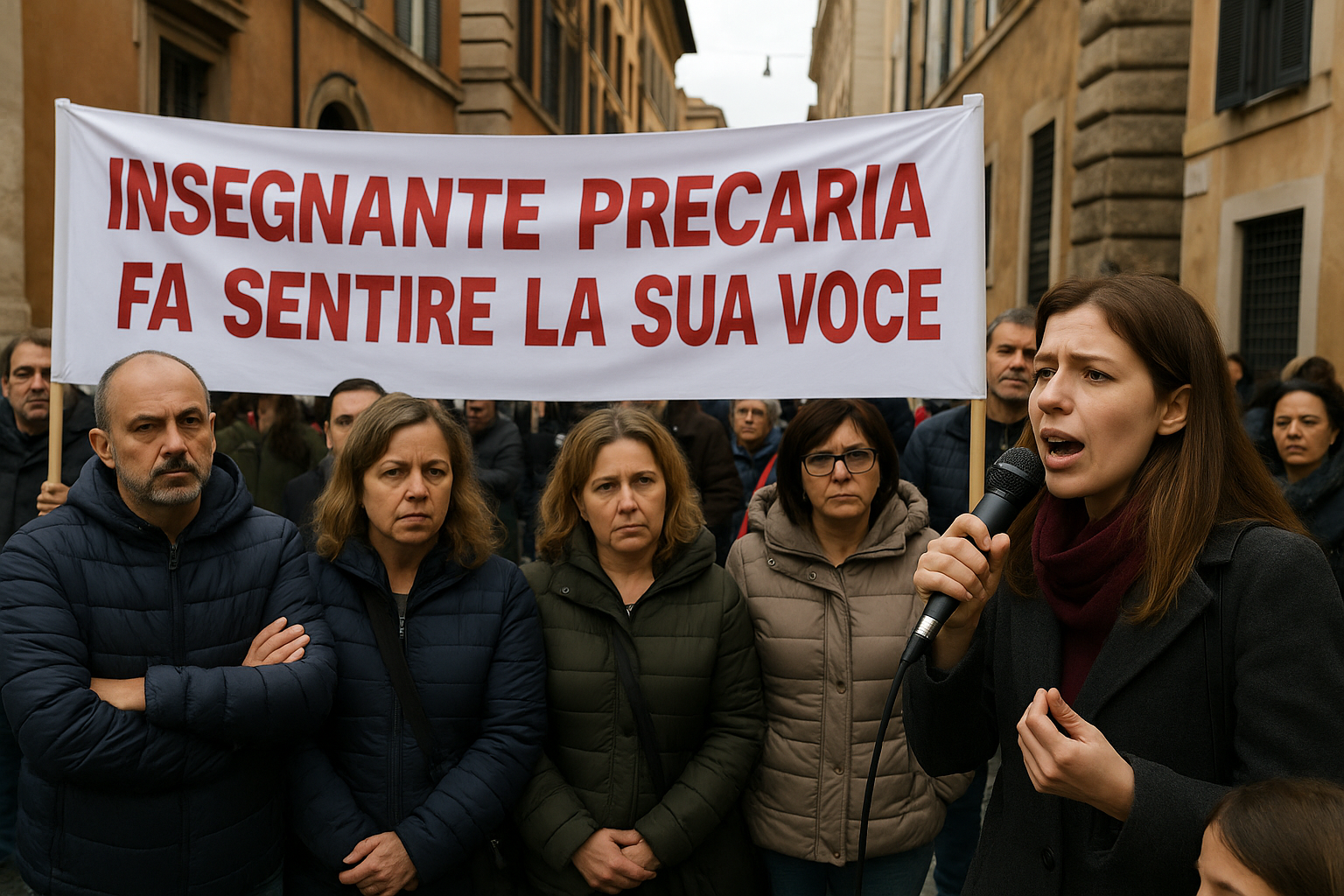 Roma, insegnante precaria fa sentire la sua voce: i genitori la sostengono nella battaglia per migliori diritti