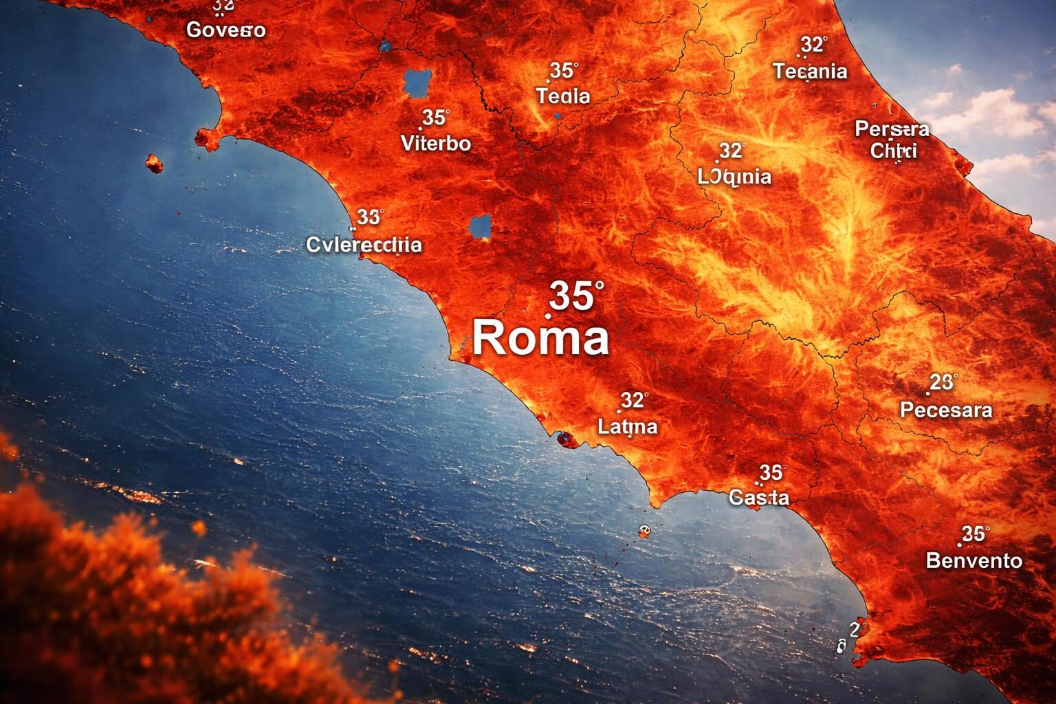 A Roma è emergenza caldo: picchi di 40 gradi e vulnerabilità dei residenti