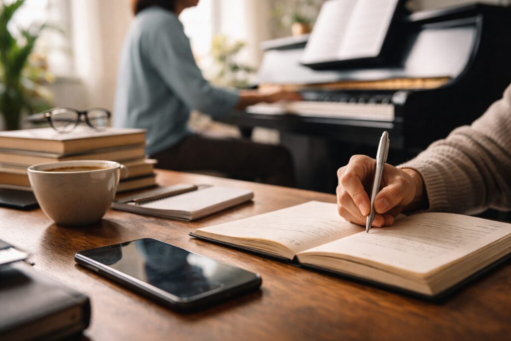 Abuso di cellulare: come il pianoforte e la scrittura possono salvarci