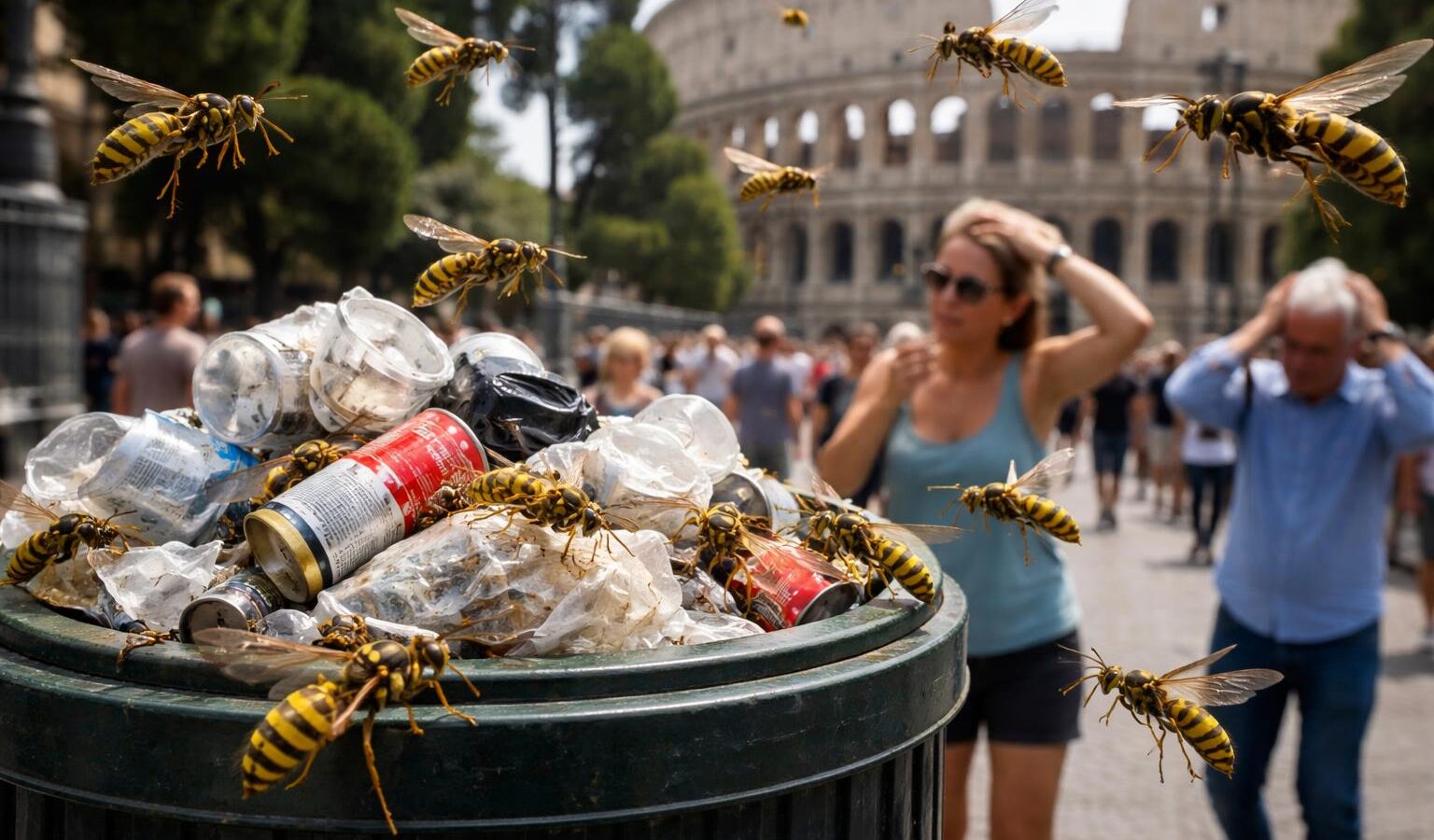 Attenzione Roma: l’invasione della Vespa Germanica alza la tensione tra salute e sicurezza