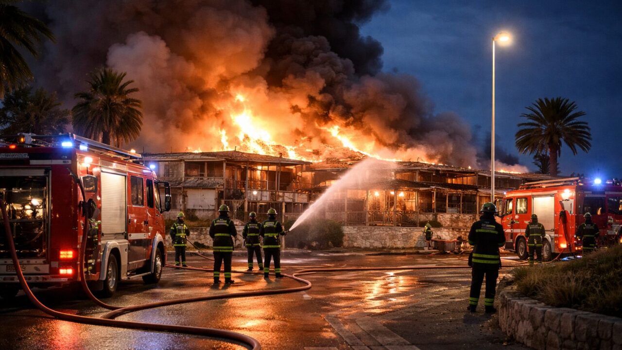 Allerta incendio a Ostia: il rogo dello Sporting Beach solleva dubbi sulla sicurezza urbana