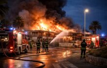 Allerta incendio a Ostia: il rogo dello Sporting Beach solleva dubbi sulla sicurezza urbana