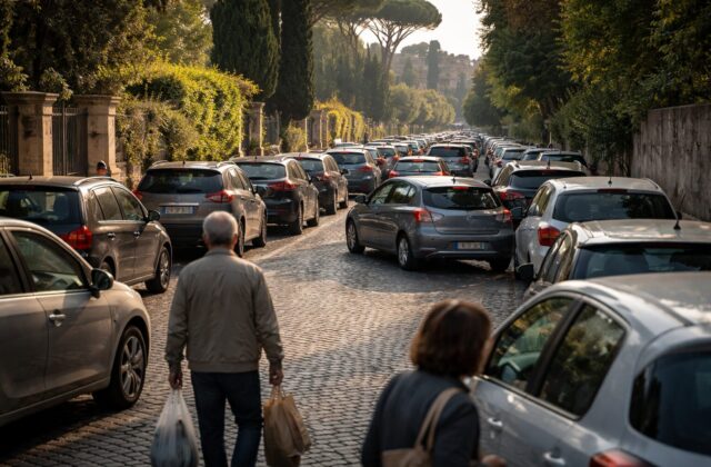 Appia Antica in crisi: residenti in difficoltà per la mancanza di parcheggi