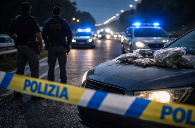 Arrestato 22enne con droga sull’A12: un campanello d’allarme per la sicurezza pubblica