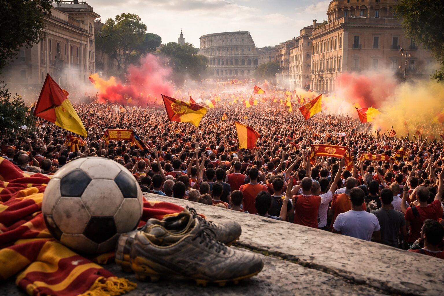 AS Roma: 99 anni di storia, il corteo che unisce la città e i tifosi