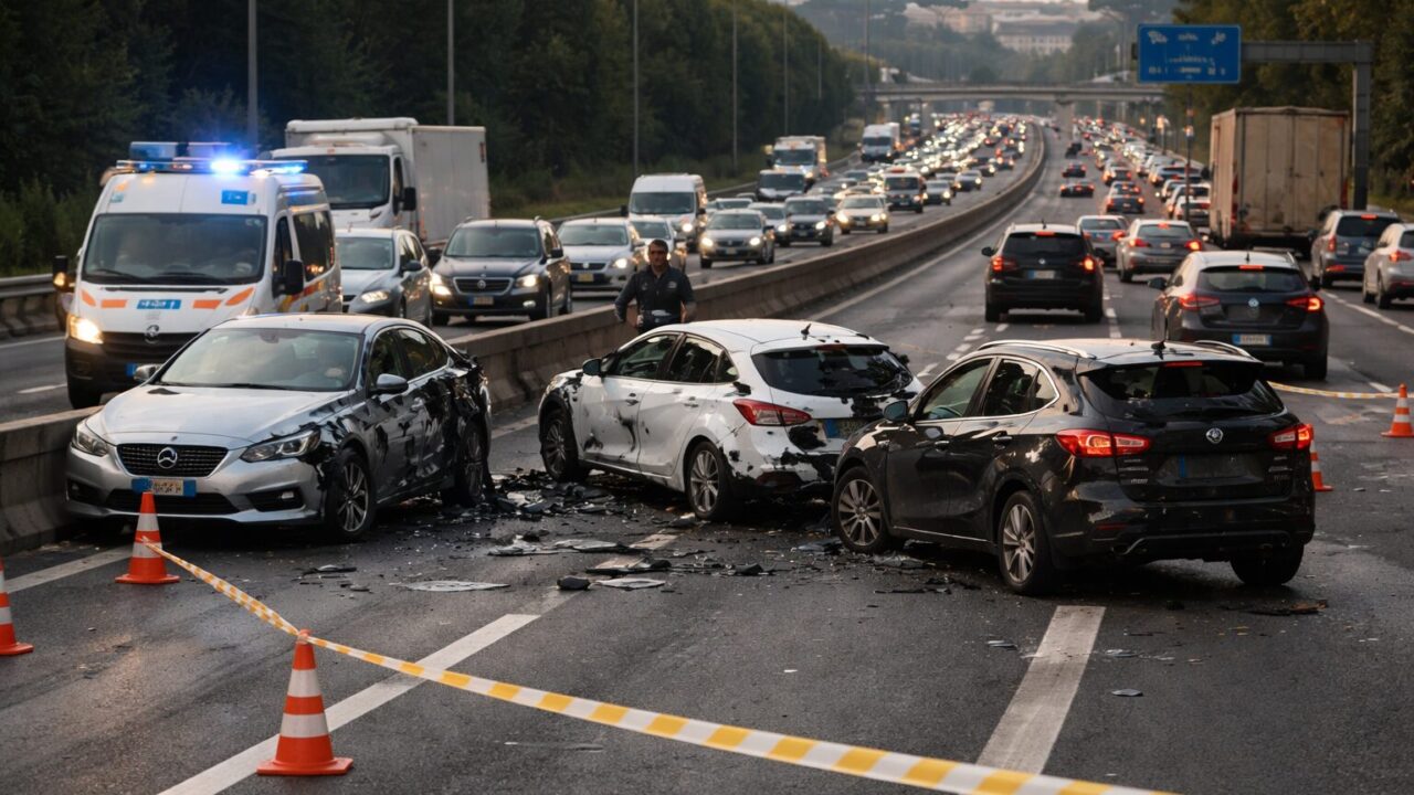 Autostrada di Roma bloccata da un incidente: è tempo di chiedersi se le strade sono davvero sicure?