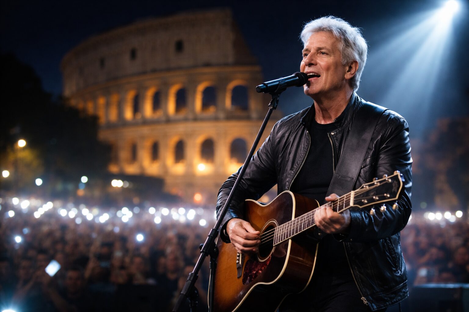Baglioni torna a Roma: un concerto di speranza dopo la polmonite