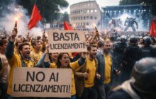 Birra del Borgo in crisi: protesta contro i licenziamenti mentre Roma celebra il torneo di robot