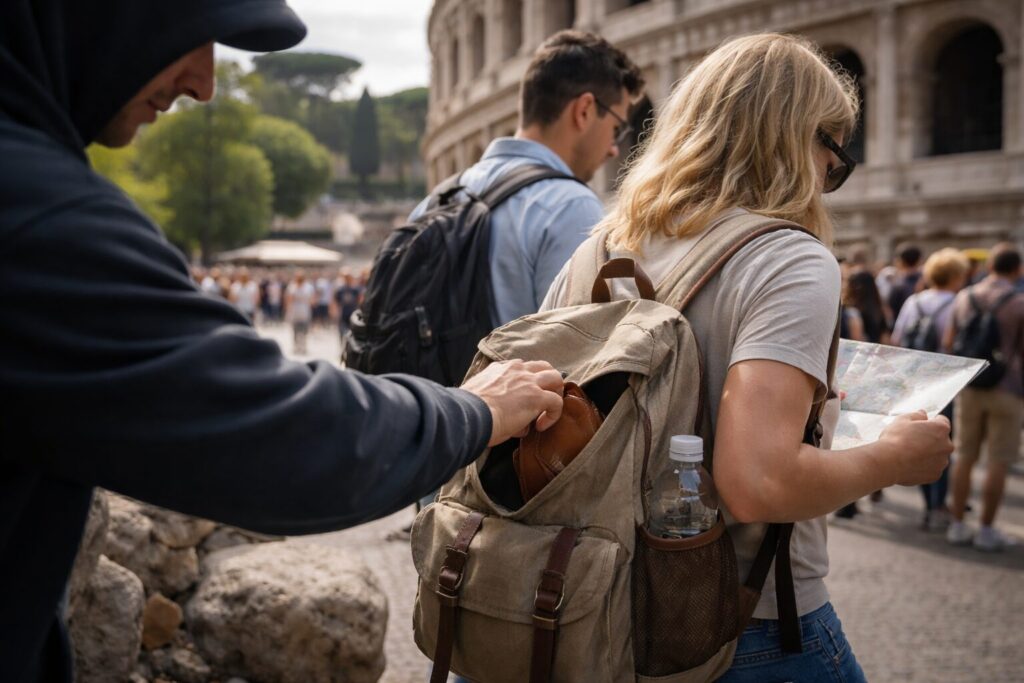 Borseggi in aumento a Roma: i turisti nel mirino dei ladri