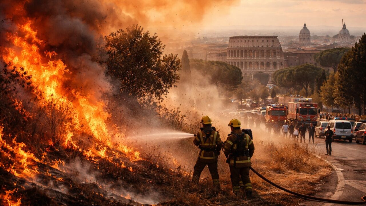 Caldo africano e incendi: Roma nei guai, come risponde la città?