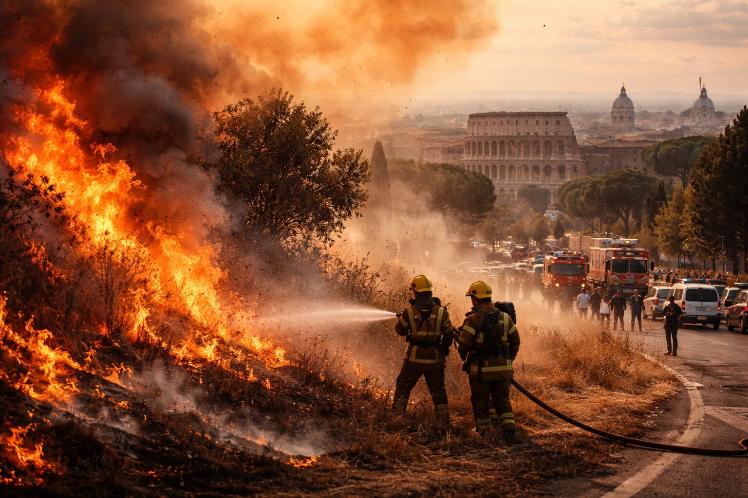 Caldo africano e incendi: Roma nei guai, come risponde la città?