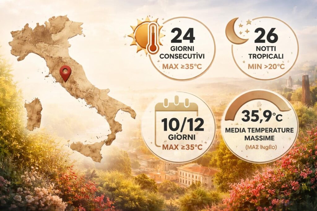 Caldo estremo a Roma: 26 notti tropicali e l’assenza delle istituzioni