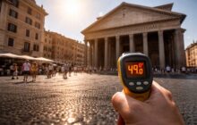 Caldo record a Roma: 49 gradi sull’asfalto, ci si prepara a un’estate da incubo?