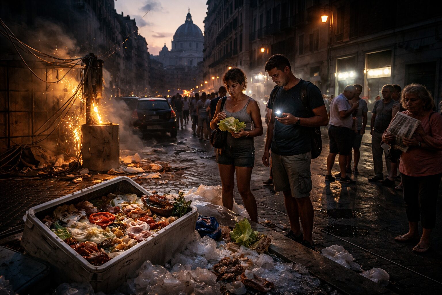 Caldo torrido e blackout a Roma: i cittadini in crisi tra spreco e malcontento