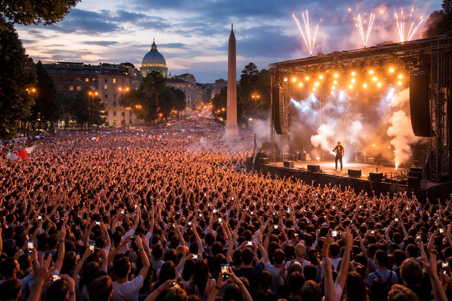 Capo Plaza infiamma Roma: festa o rischio ambientale in vista?