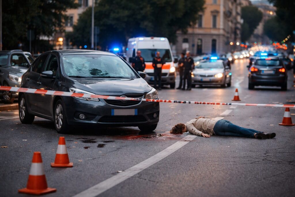 Città Giardino nel caos: investita una donna, il conducente scappa e viene subito rintracciato