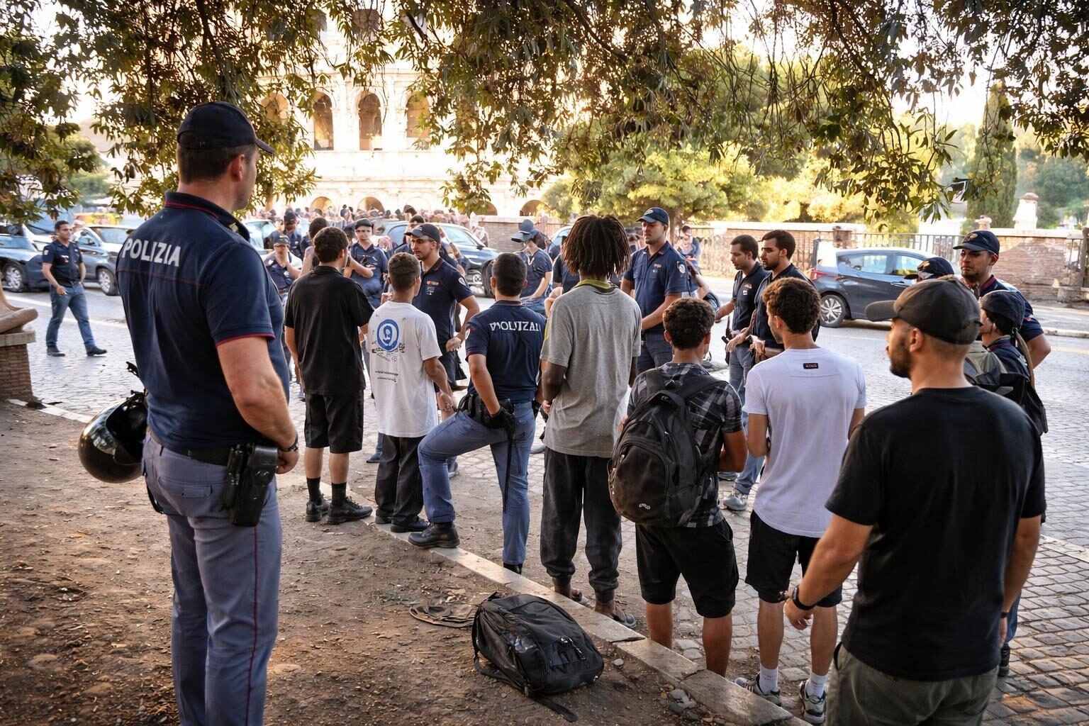 Colosseo sotto attacco: la polizia fronteggia i ‘maranza’ con arresti e controlli intensificati