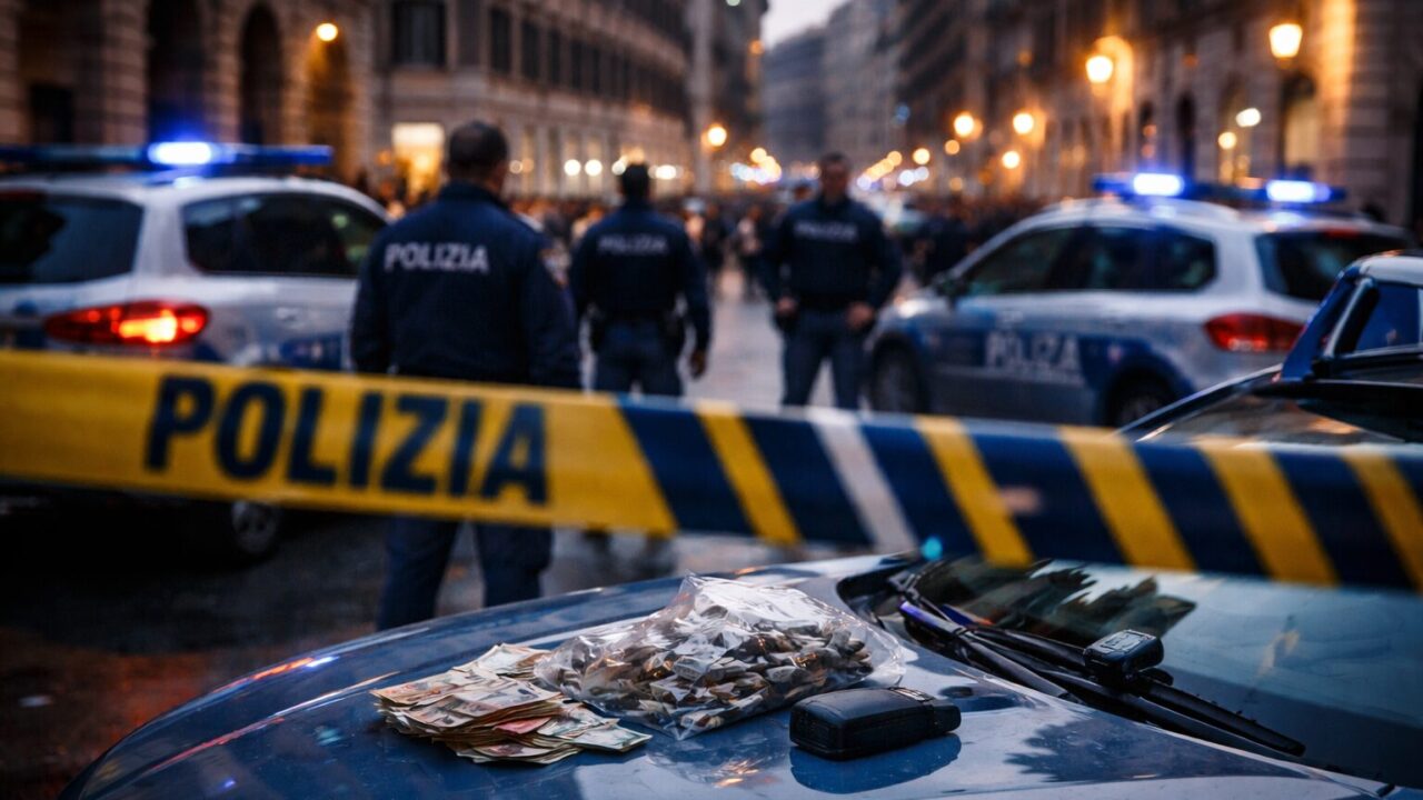 Controlli straordinari a Roma: tre arresti e oltre 100 dosi sequestrate, ma la sicurezza stradale resta un’incognita
