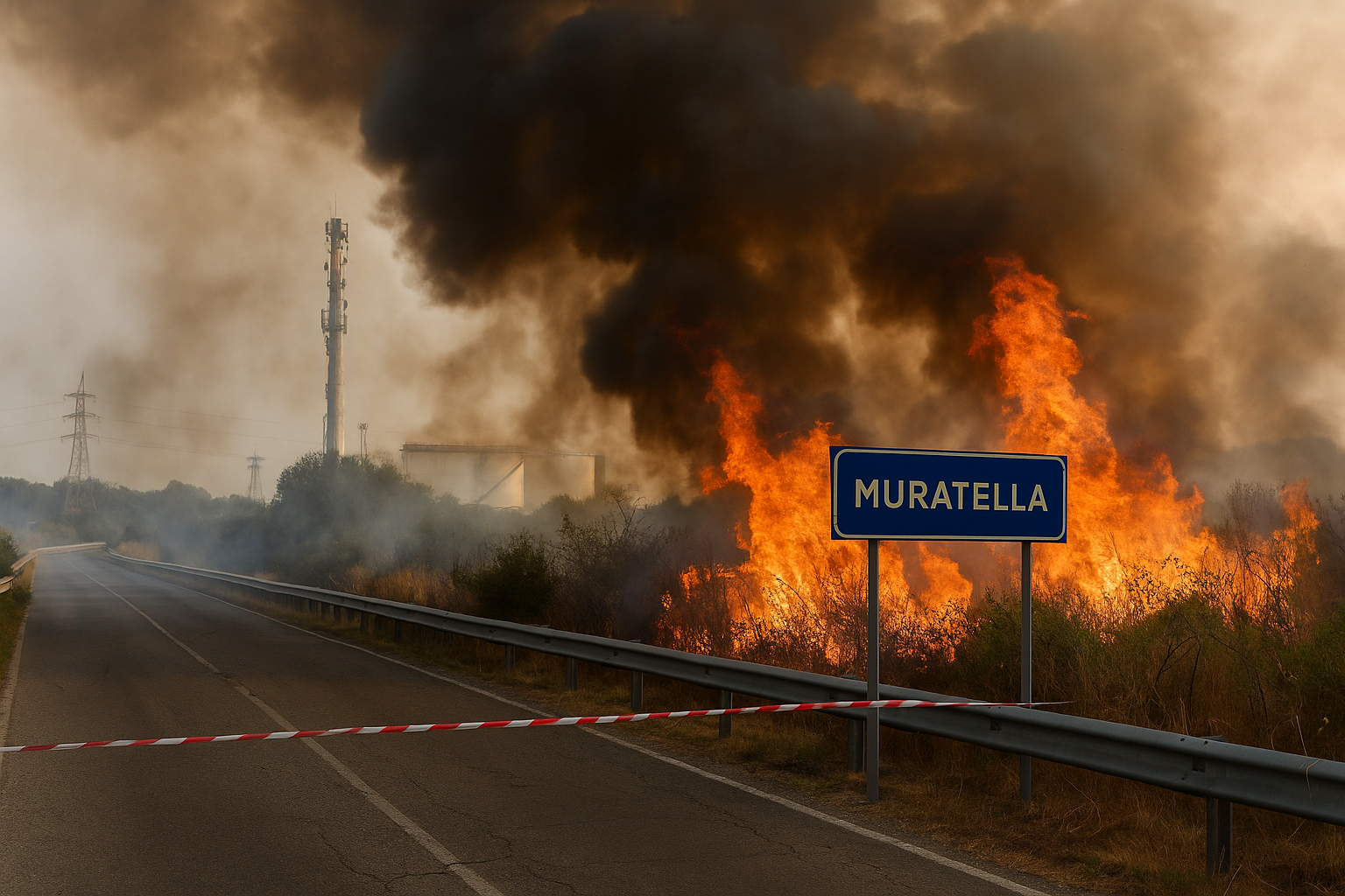 Incendi nella Valle Galeria: secondo rogo in 24 ore, chiusa via della Muratella